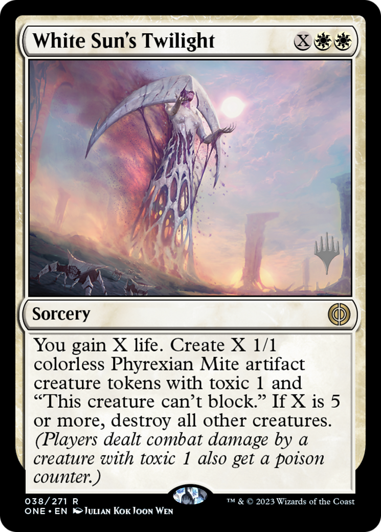 White Sun's Twilight (Promo Pack) [Phyrexia: All Will Be One Promos] | Anubis Games and Hobby