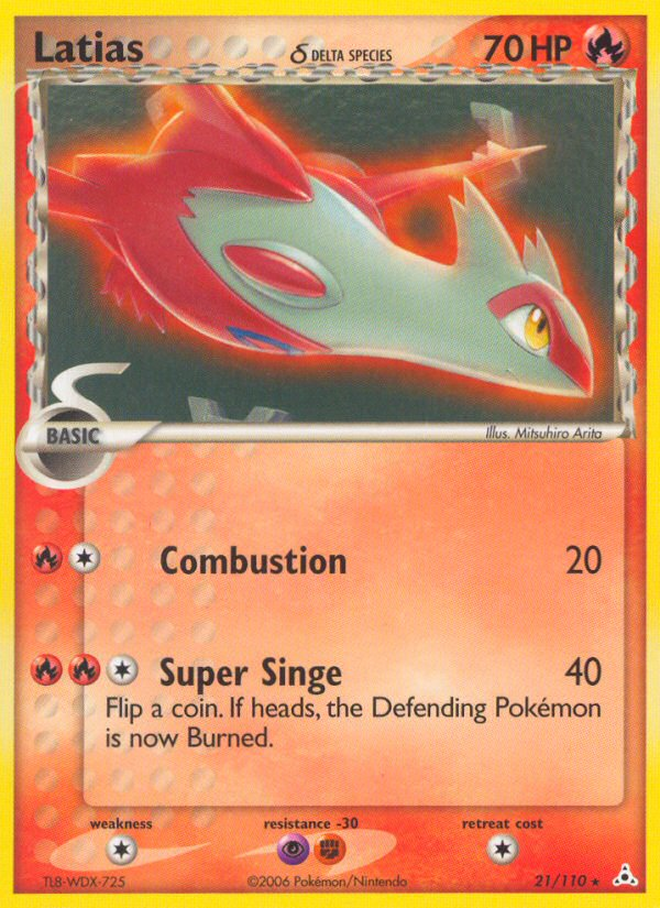 Latias (21/110) (Delta Species) [EX: Holon Phantoms] | Anubis Games and Hobby