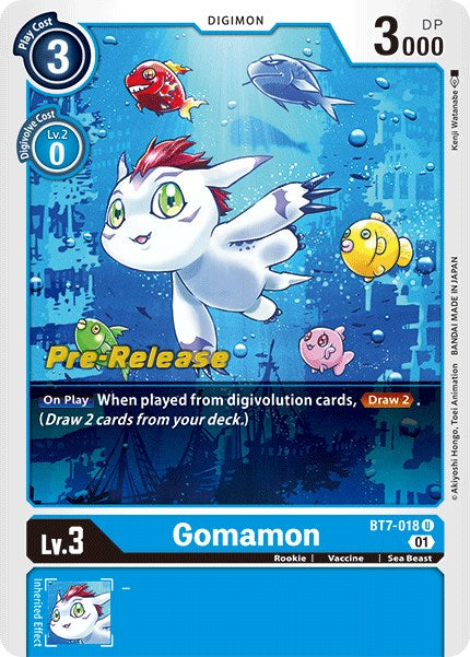 Gomamon [BT7-018] [Next Adventure Pre-Release Cards] | Anubis Games and Hobby