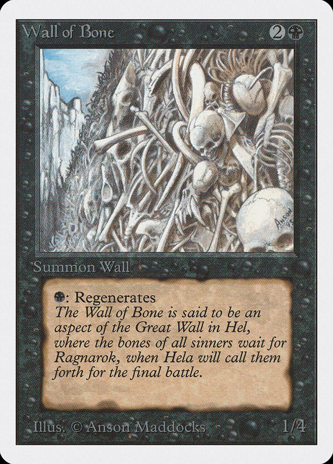 Wall of Bone [Unlimited Edition] | Anubis Games and Hobby