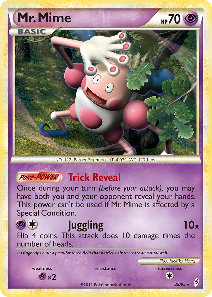 Mr. Mime (29/95) [HeartGold & SoulSilver: Call of Legends] | Anubis Games and Hobby