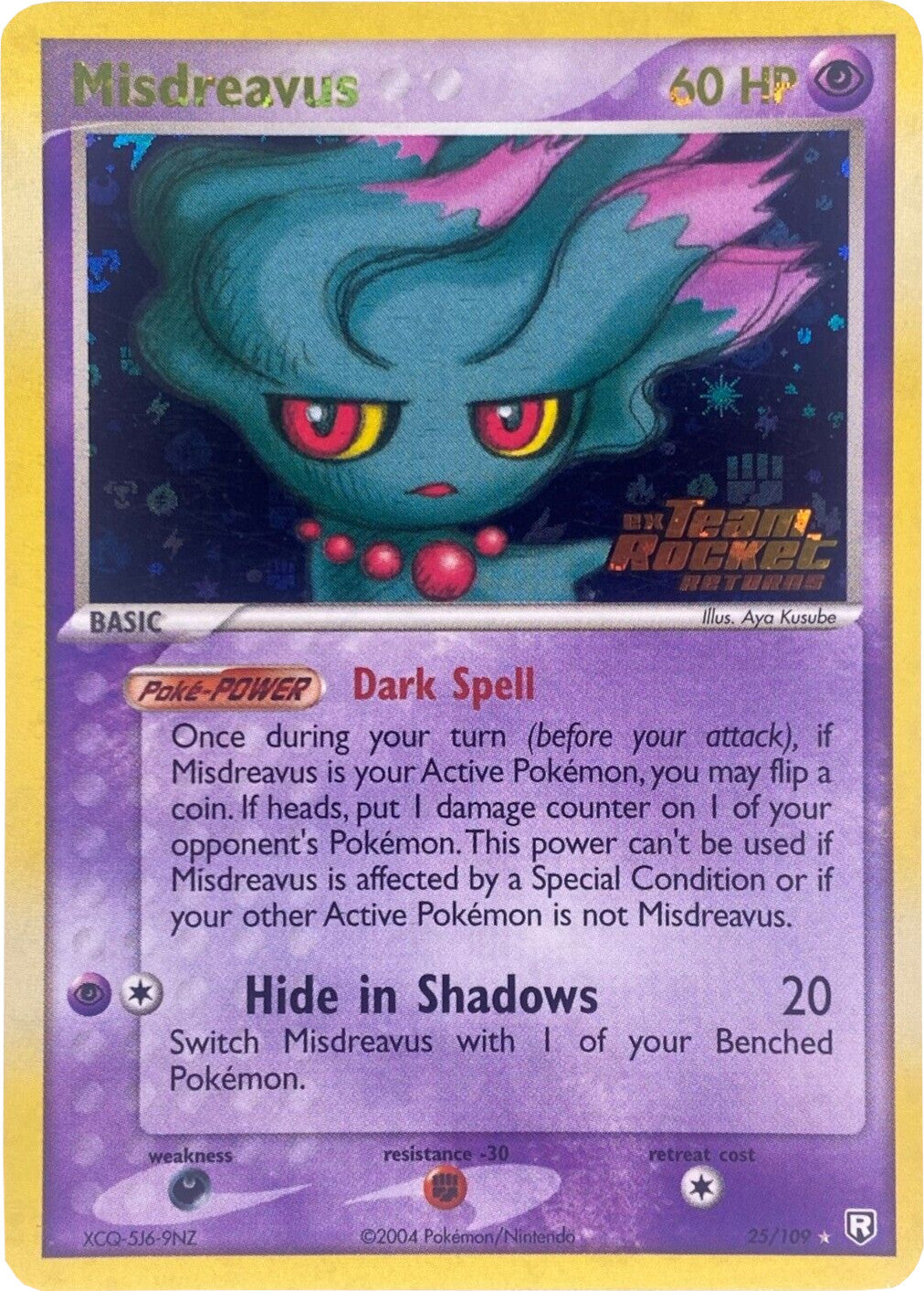 Misdreavus (25/109) (Stamped) [EX: Team Rocket Returns] | Anubis Games and Hobby