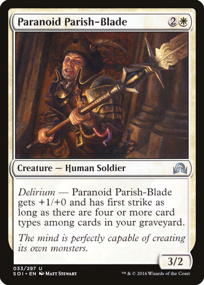 Paranoid Parish-Blade [Shadows over Innistrad] | Anubis Games and Hobby