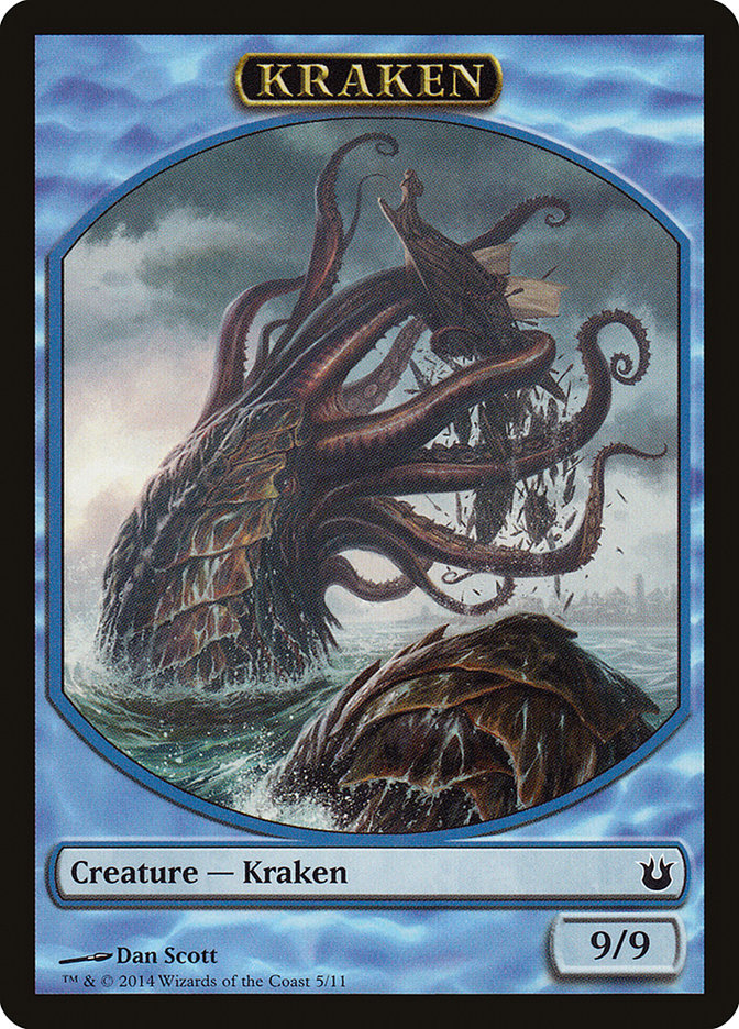 Kraken Token [Born of the Gods Tokens] | Anubis Games and Hobby