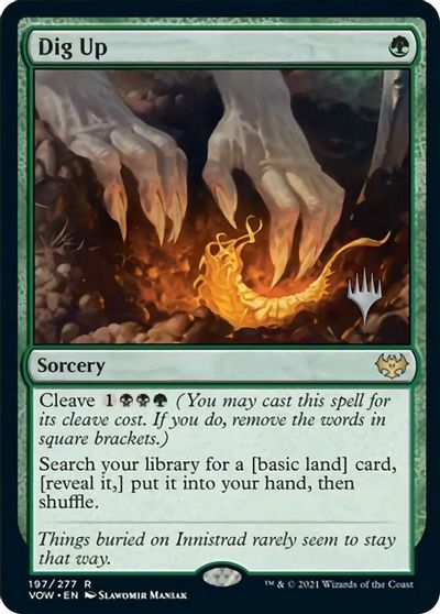 Dig Up (Promo Pack) [Innistrad: Crimson Vow Promos] | Anubis Games and Hobby