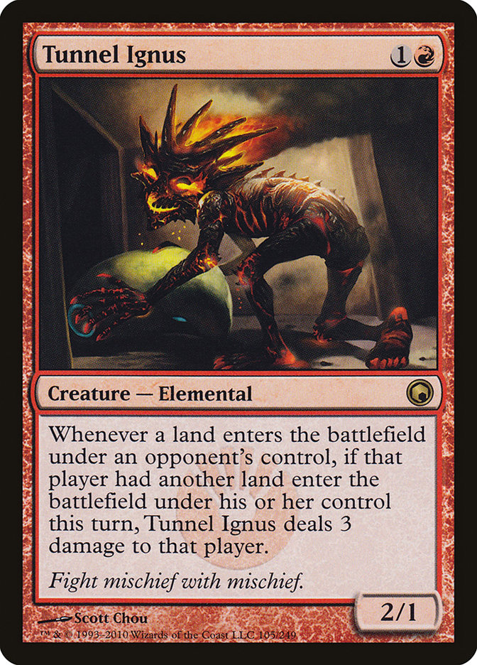 Tunnel Ignus [Scars of Mirrodin] | Anubis Games and Hobby