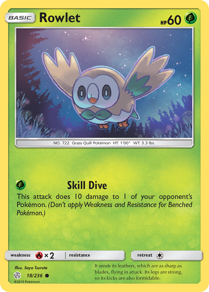 Rowlet (18/236) [Sun & Moon: Cosmic Eclipse] | Anubis Games and Hobby