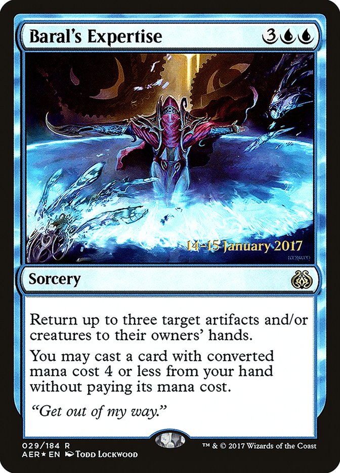 Baral's Expertise [Aether Revolt Prerelease Promos] | Anubis Games and Hobby