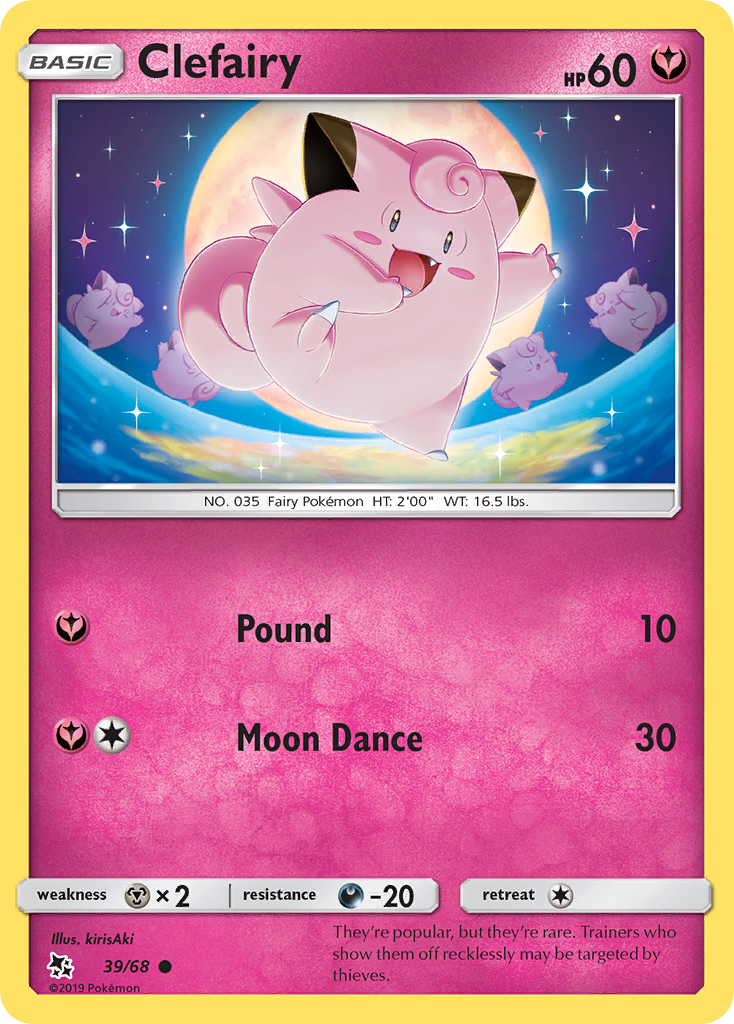 Clefairy (39/68) [Sun & Moon: Hidden Fates] | Anubis Games and Hobby