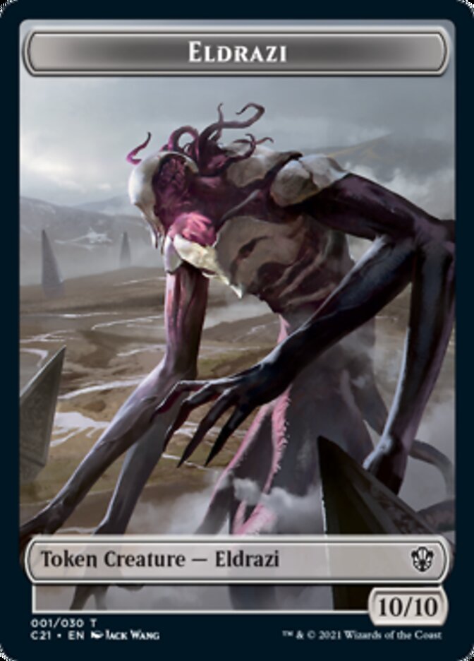 Eldrazi // Champion of Wits Double-Sided Token [Commander 2021 Tokens] | Anubis Games and Hobby