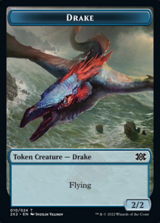 Drake // Treasure Double-Sided Token [Double Masters 2022 Tokens] | Anubis Games and Hobby