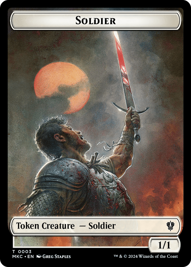 Soldier // Kobolds of Kher Keep Double-Sided Token [Murders at Karlov Manor Commander Tokens] | Anubis Games and Hobby