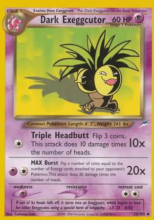 Dark Exeggutor (33/105) [Neo Destiny Unlimited] | Anubis Games and Hobby