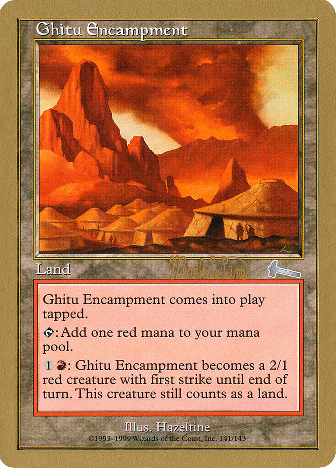 Ghitu Encampment (Mark Le Pine) [World Championship Decks 1999] | Anubis Games and Hobby