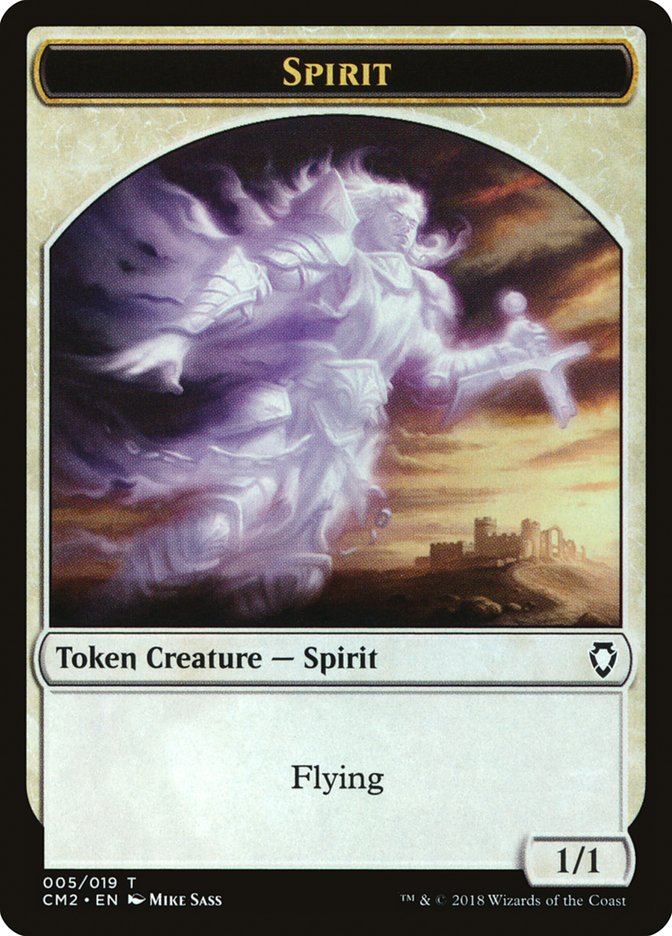 Spirit Token [Commander Anthology Volume II Tokens] | Anubis Games and Hobby