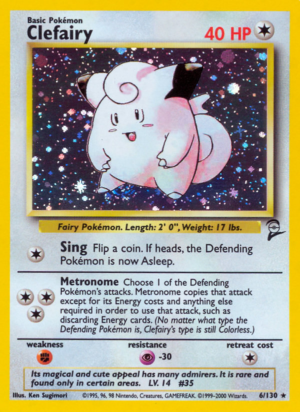 Clefairy (6/130) [Base Set 2] | Anubis Games and Hobby