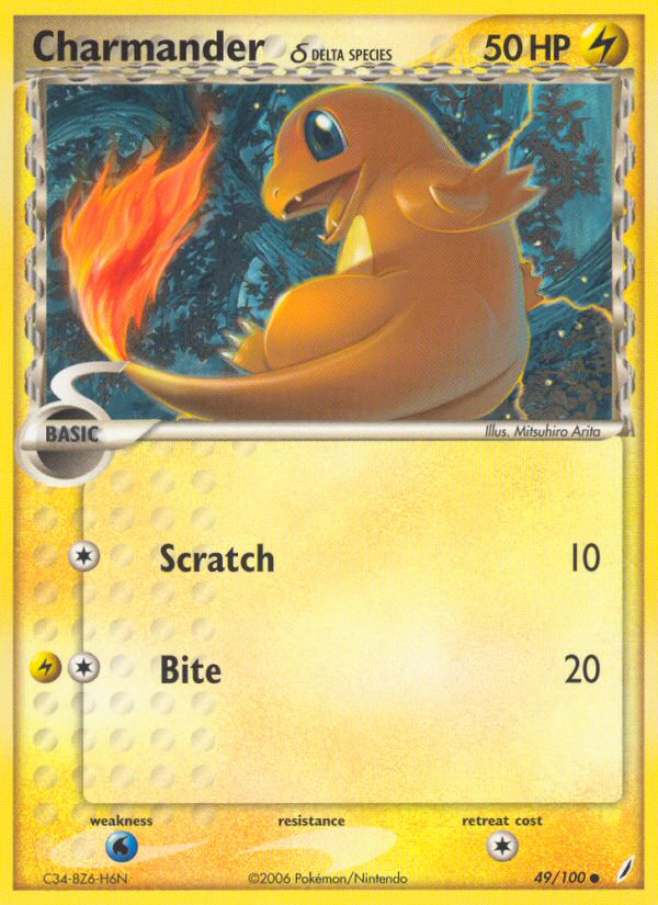 Charmander (49/100) (Delta Species) [EX: Crystal Guardians] | Anubis Games and Hobby