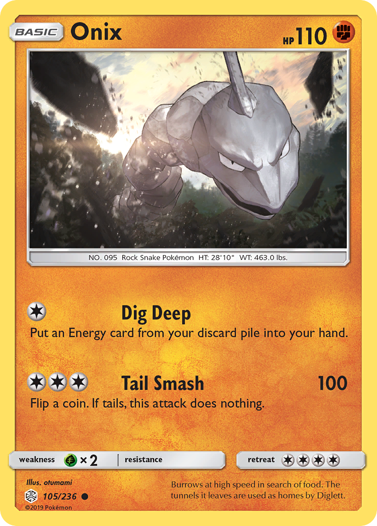 Onix (105/236) [Sun & Moon: Cosmic Eclipse] | Anubis Games and Hobby
