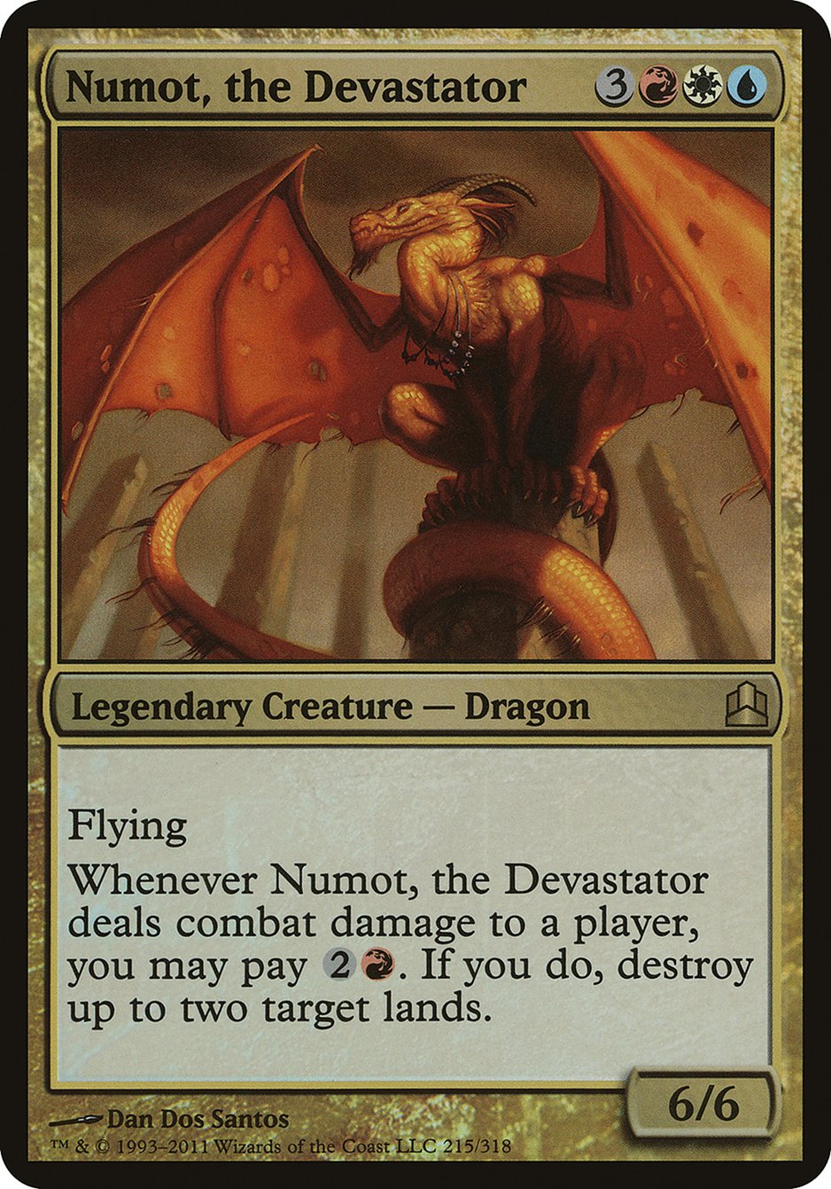 Numot, the Devastator (Oversized) [Commander 2011 Oversized] | Anubis Games and Hobby