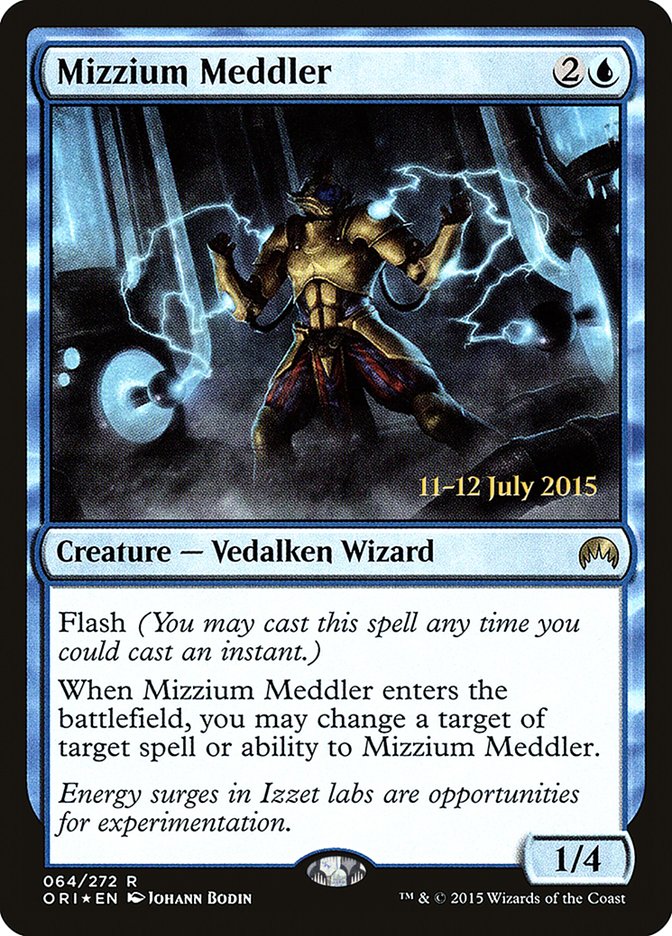 Mizzium Meddler [Magic Origins Prerelease Promos] | Anubis Games and Hobby