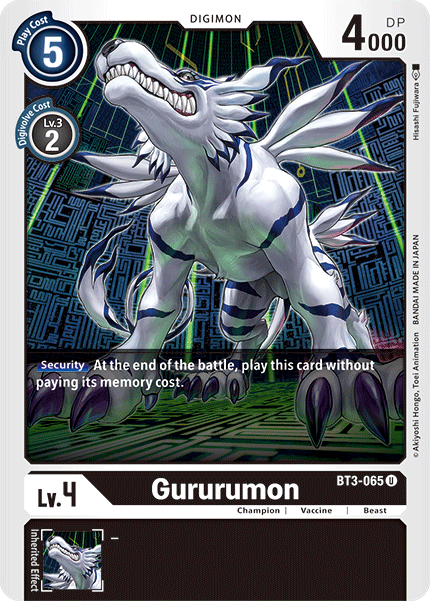 Gururumon [BT3-065] [Release Special Booster Ver.1.5] | Anubis Games and Hobby