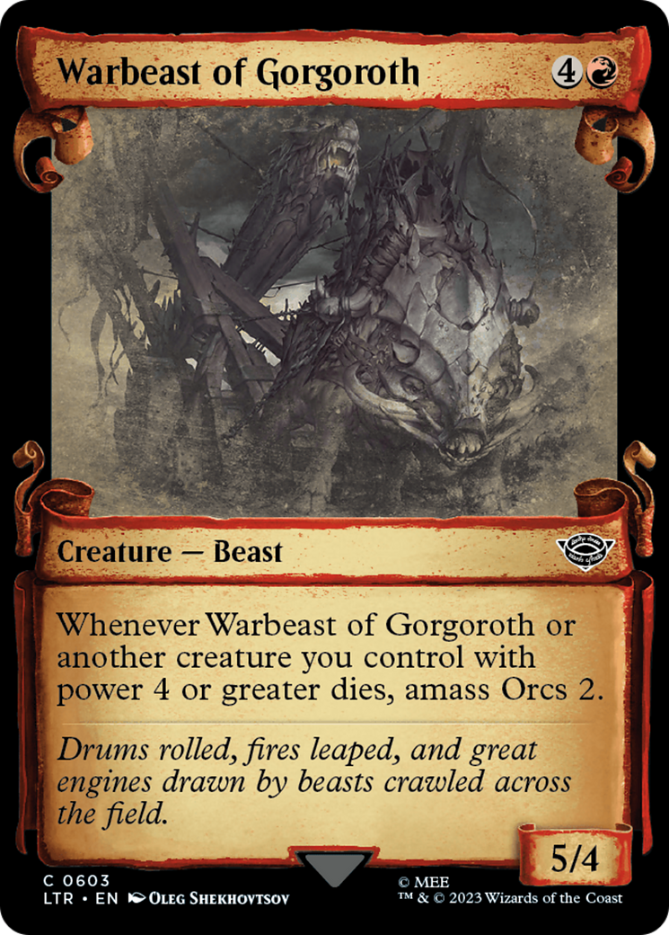 Warbeast of Gorgoroth [The Lord of the Rings: Tales of Middle-Earth Showcase Scrolls] | Anubis Games and Hobby