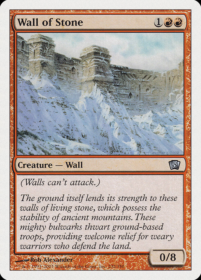 Wall of Stone [Eighth Edition] | Anubis Games and Hobby