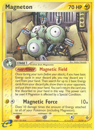 Magneton (17/97) [EX: Dragon] | Anubis Games and Hobby