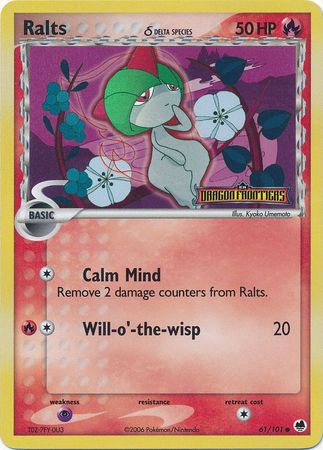 Ralts (61/101) (Delta Species) (Stamped) [EX: Dragon Frontiers] | Anubis Games and Hobby