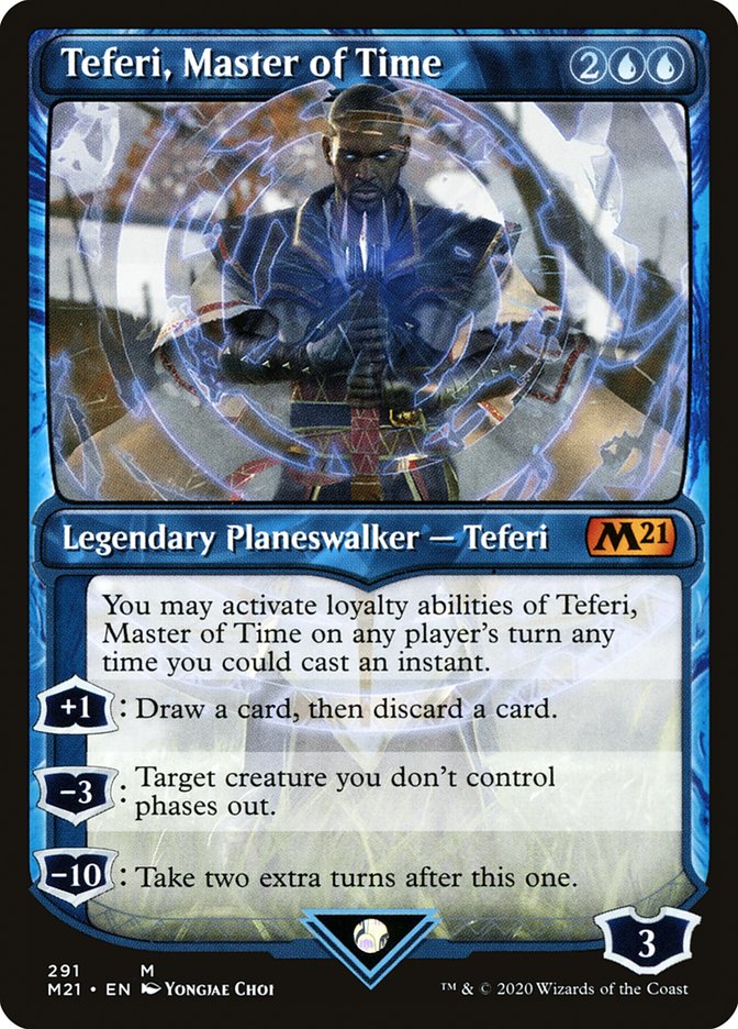 Teferi, Master of Time (Showcase) (291) [Core Set 2021] | Anubis Games and Hobby