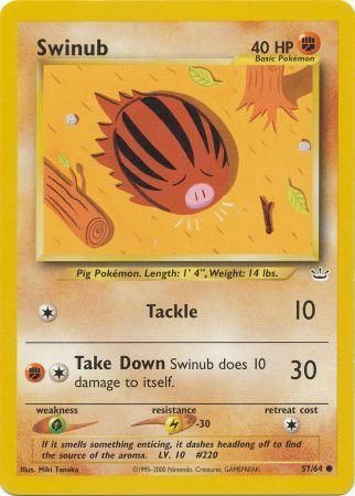 Swinub (57/64) [Neo Revelation Unlimited] | Anubis Games and Hobby
