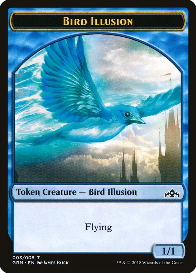 Bird Illusion Token [Guilds of Ravnica Tokens] | Anubis Games and Hobby