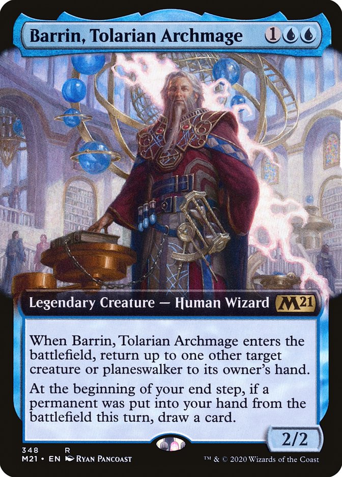 Barrin, Tolarian Archmage (Extended Art) [Core Set 2021] | Anubis Games and Hobby