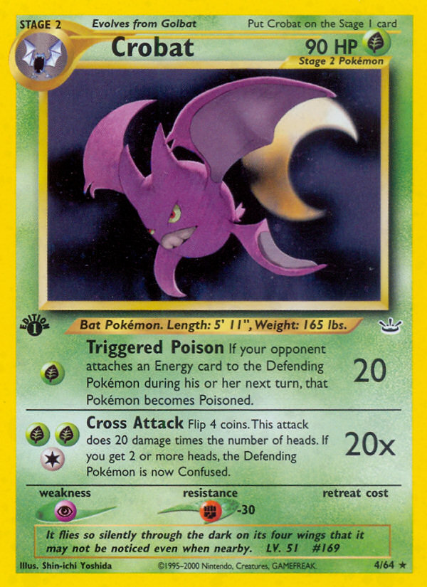 Crobat (4/64) [Neo Revelation 1st Edition] | Anubis Games and Hobby