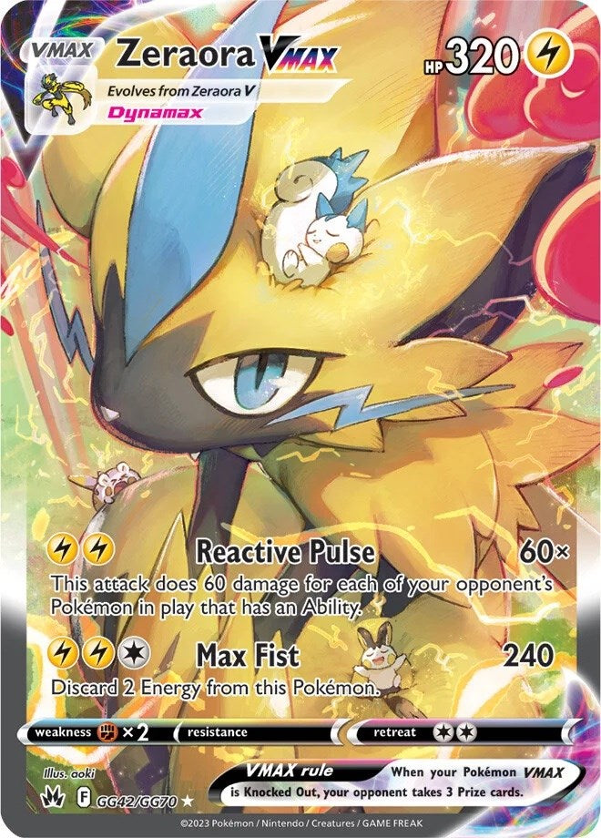 Zeraora VMAX (GG42/GG70) [Sword & Shield: Crown Zenith] | Anubis Games and Hobby