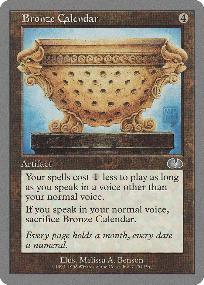 Bronze Calendar [Unglued] | Anubis Games and Hobby