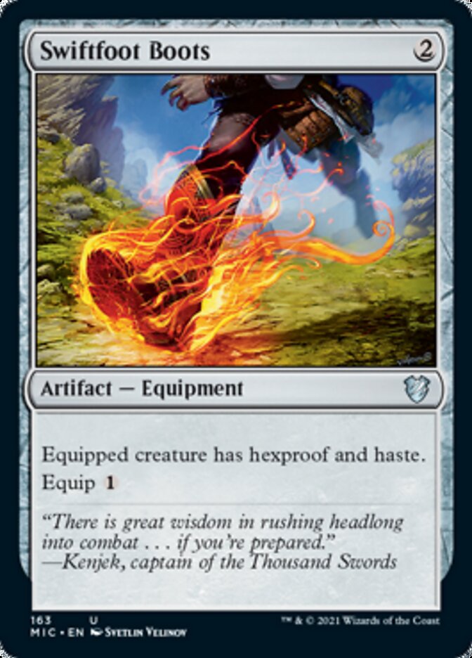 Swiftfoot Boots [Innistrad: Midnight Hunt Commander] | Anubis Games and Hobby