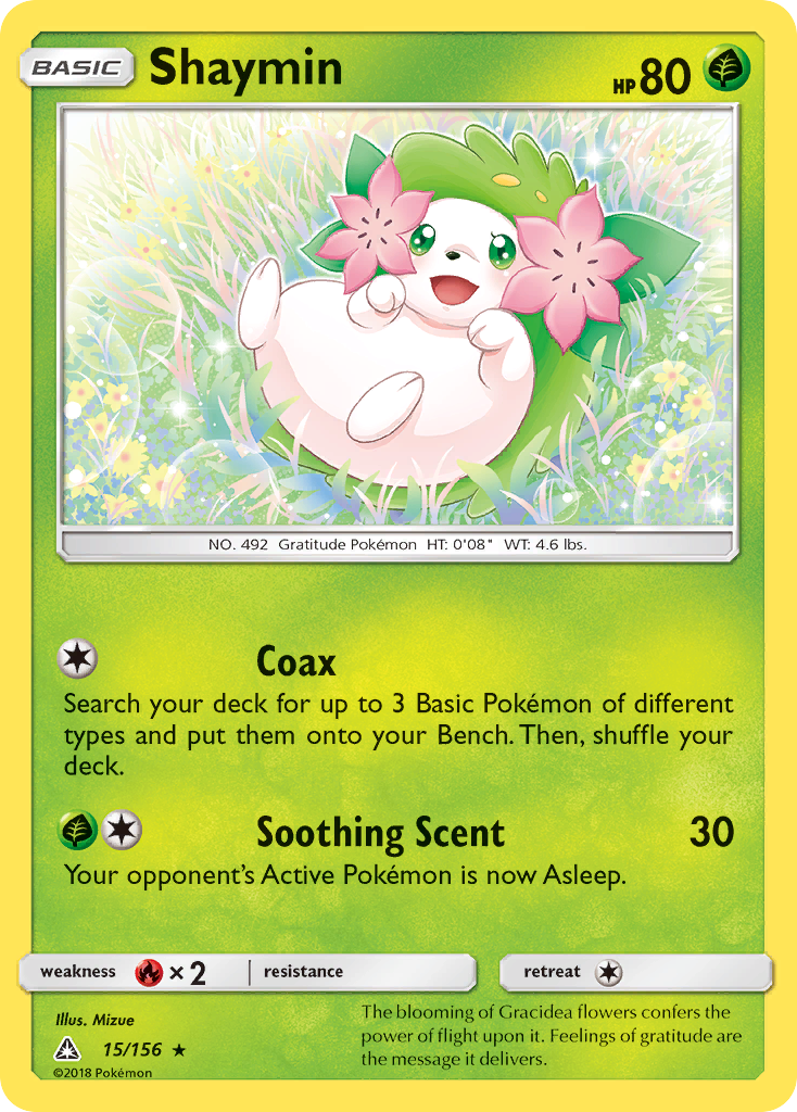 Shaymin (15/156) [Sun & Moon: Ultra Prism] | Anubis Games and Hobby