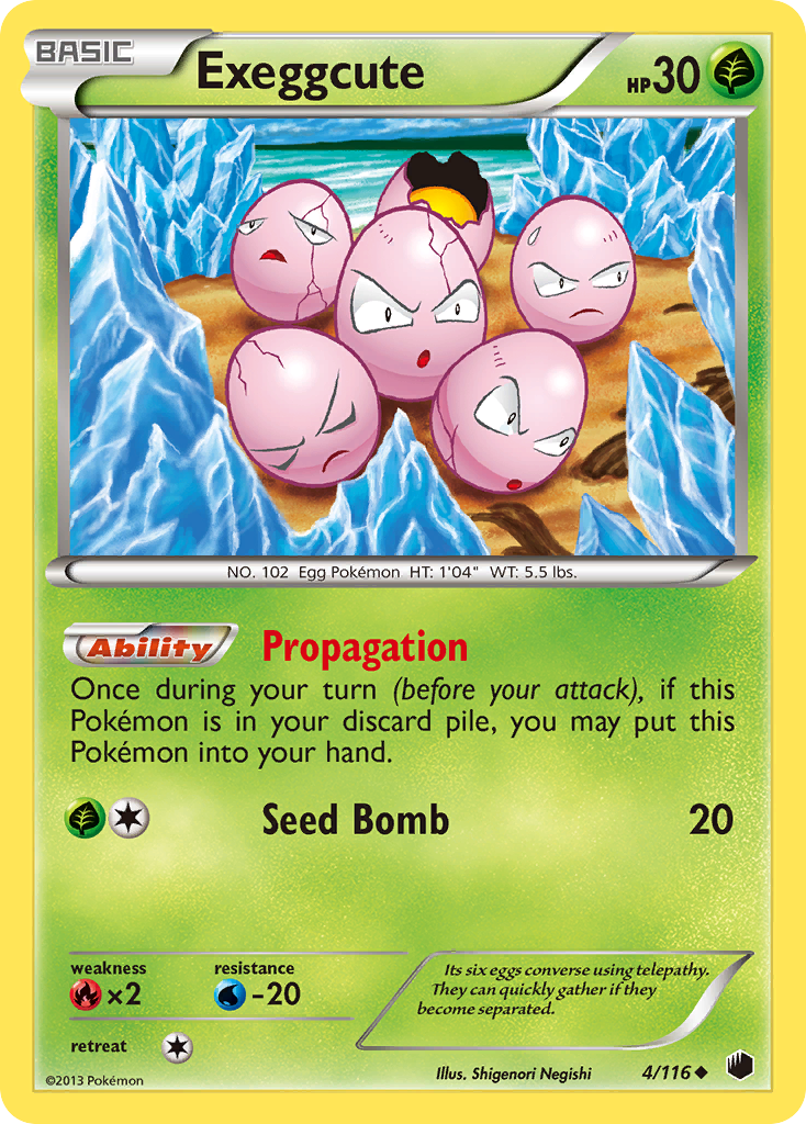 Exeggcute (4/116) [Black & White: Plasma Freeze] | Anubis Games and Hobby