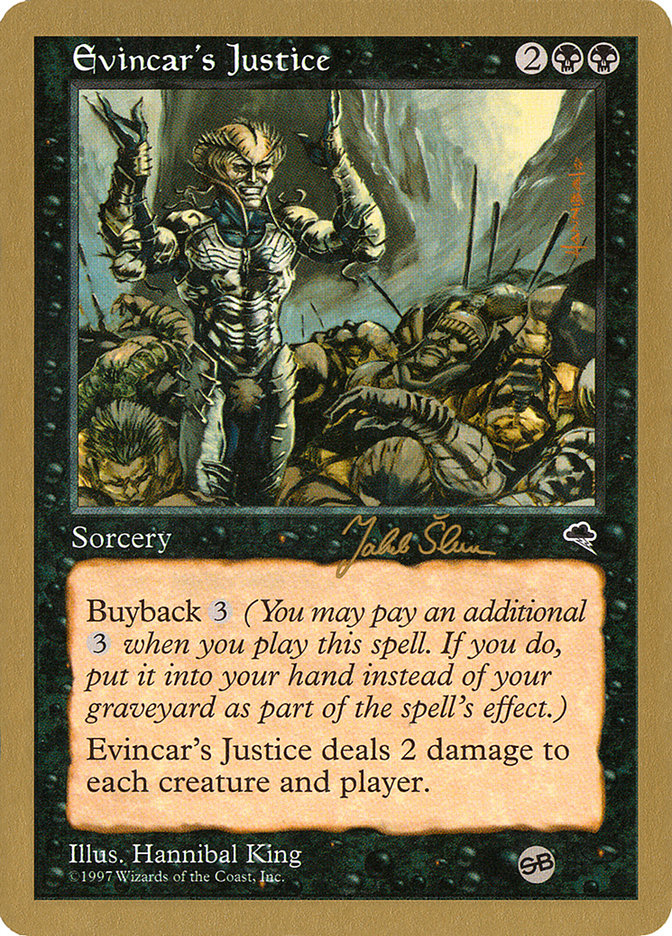 Evincar's Justice (Jakub Slemr) (SB) [World Championship Decks 1999] | Anubis Games and Hobby