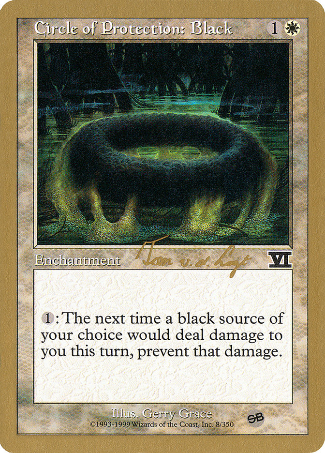 Circle of Protection: Black (Tom van de Logt) (SB) [World Championship Decks 2000] | Anubis Games and Hobby