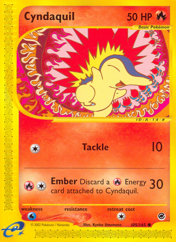 Cyndaquil (105/165) [Expedition: Base Set] | Anubis Games and Hobby