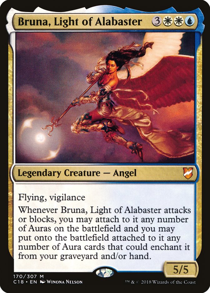 Bruna, Light of Alabaster (Oversized) [Commander 2018 Oversized] | Anubis Games and Hobby