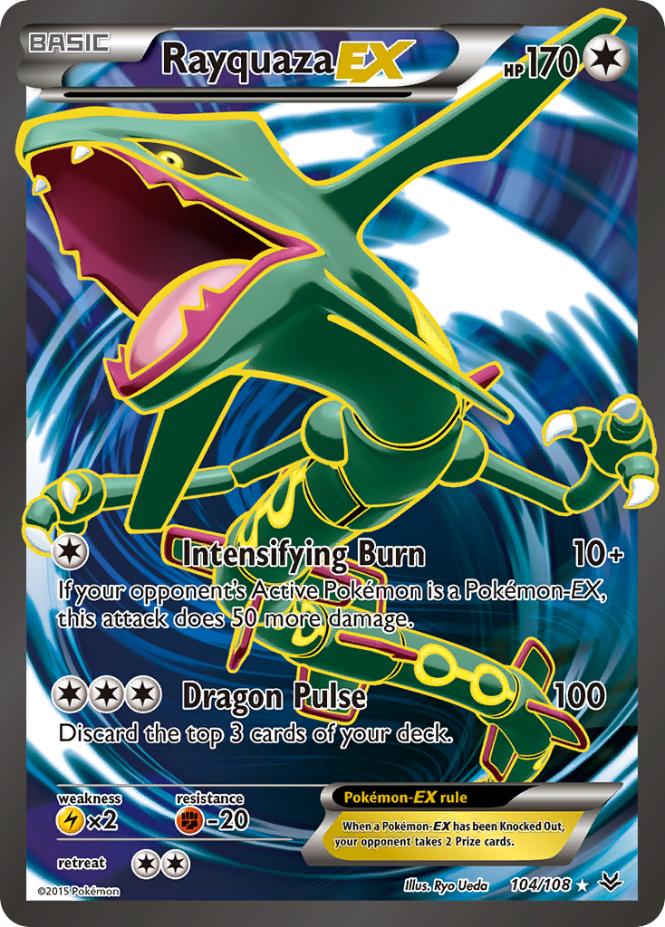 Rayquaza EX (104/108) [XY: Roaring Skies] | Anubis Games and Hobby