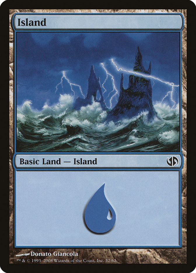 Island (32) [Duel Decks: Jace vs. Chandra] | Anubis Games and Hobby