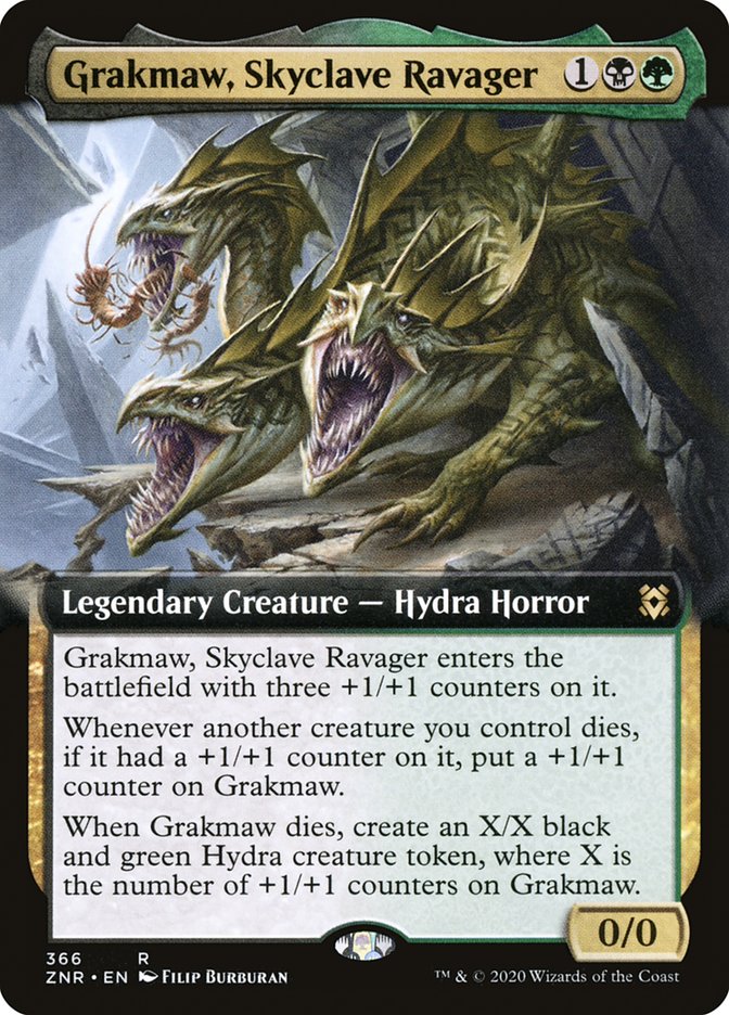 Grakmaw, Skyclave Ravager (Extended Art) [Zendikar Rising] | Anubis Games and Hobby