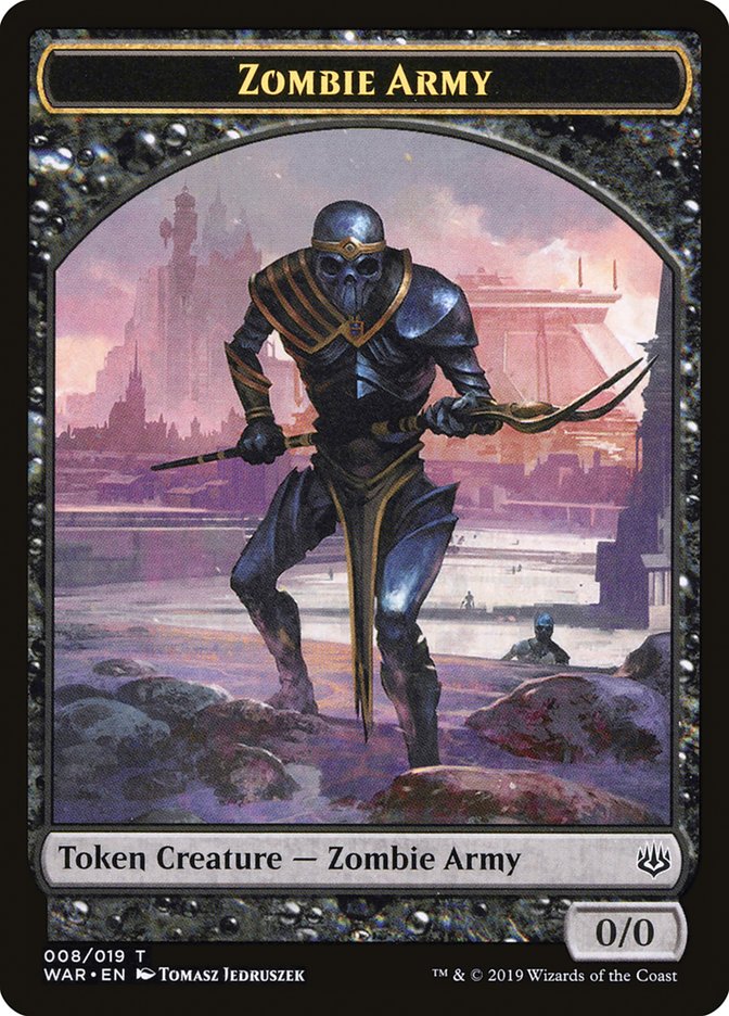 Zombie Army Token (008/019) [War of the Spark Tokens] | Anubis Games and Hobby