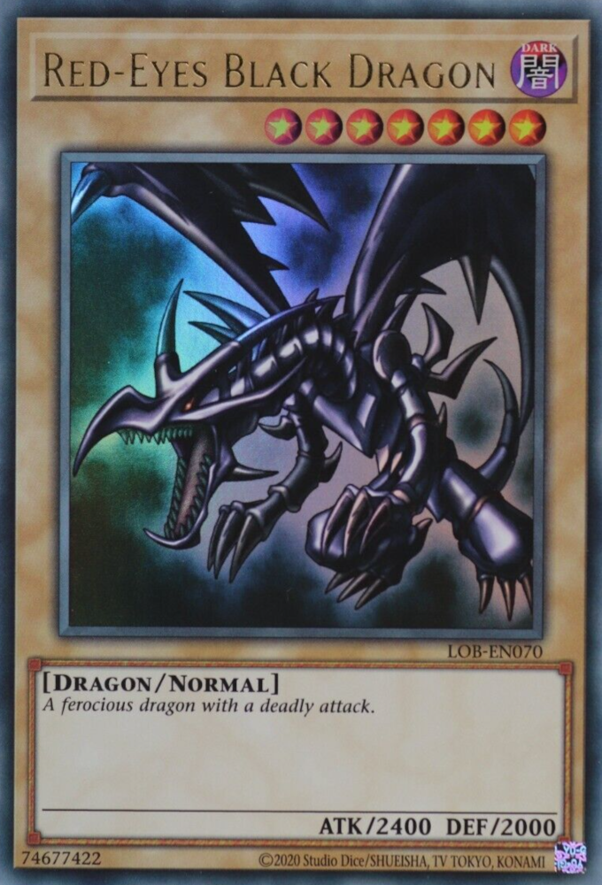 Red-Eyes Black Dragon (25th Anniversary) [LOB-EN070] Ultra Rare | Anubis Games and Hobby