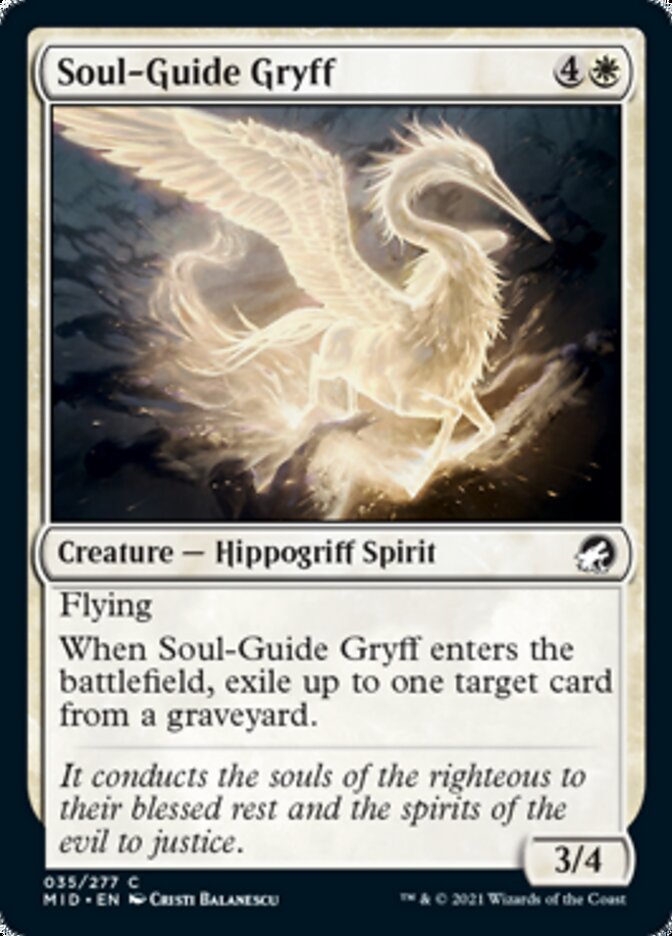 Soul-Guide Gryff [Innistrad: Midnight Hunt] | Anubis Games and Hobby