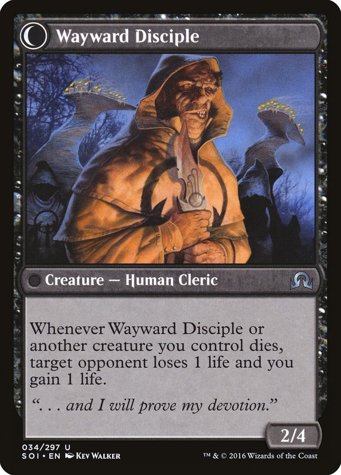 Pious Evangel // Wayward Disciple [Shadows over Innistrad] | Anubis Games and Hobby